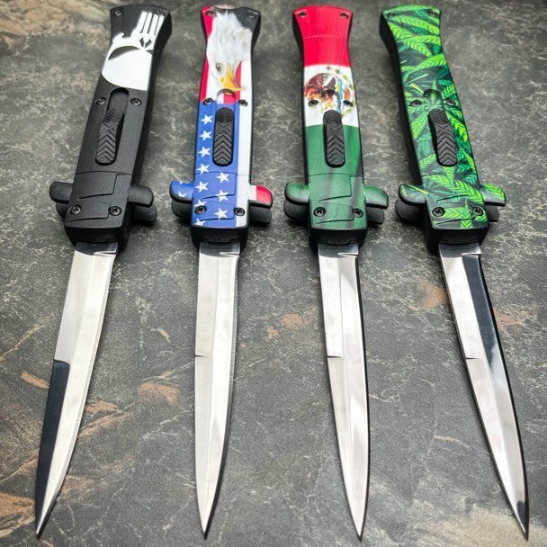 OTF Stiletto Knife - Collector Finish 71