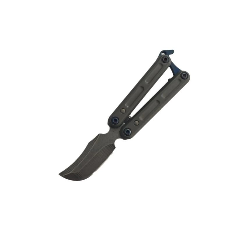Mini Butterfly Knife Mini Balisong​ Tainless Steel Practice Knife Key Sharp Fruit Knife