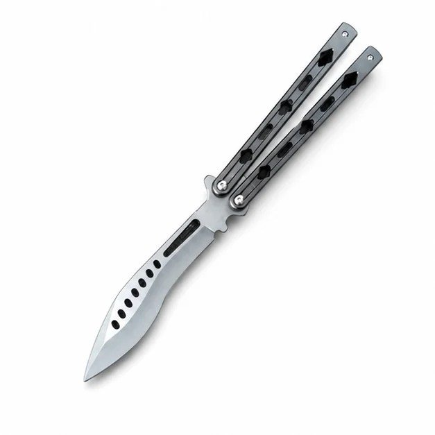 9  Curved Blade Balisong Trainer Knife
