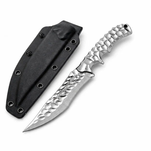 Ice straight knife, high hardness and sharp hunting knife, carry-on straight knife