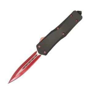 5.5 pulgadas Navaja OTF con hoja de pluma - Roja