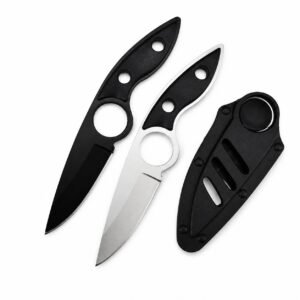 Outdoor high hardness skeleton knife portable camping