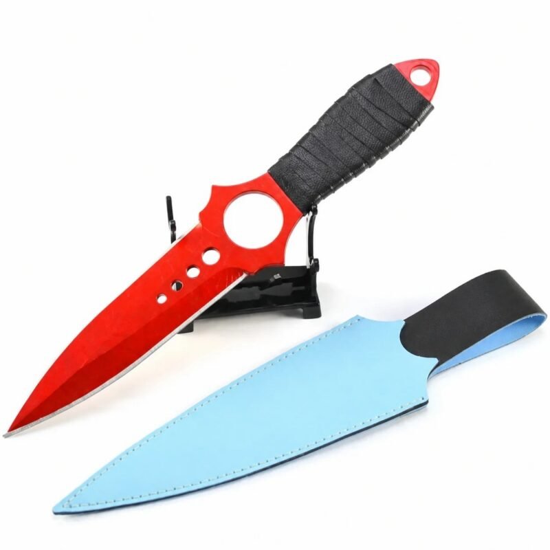 Game peripheral skeleton knife crimson web 26CM full metal craft ornaments model