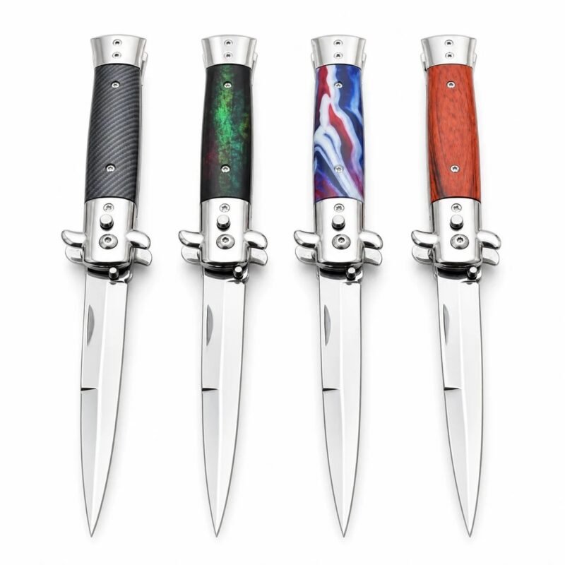 Classic Italian Stiletto Switchblade Knife &ndash; Automatic