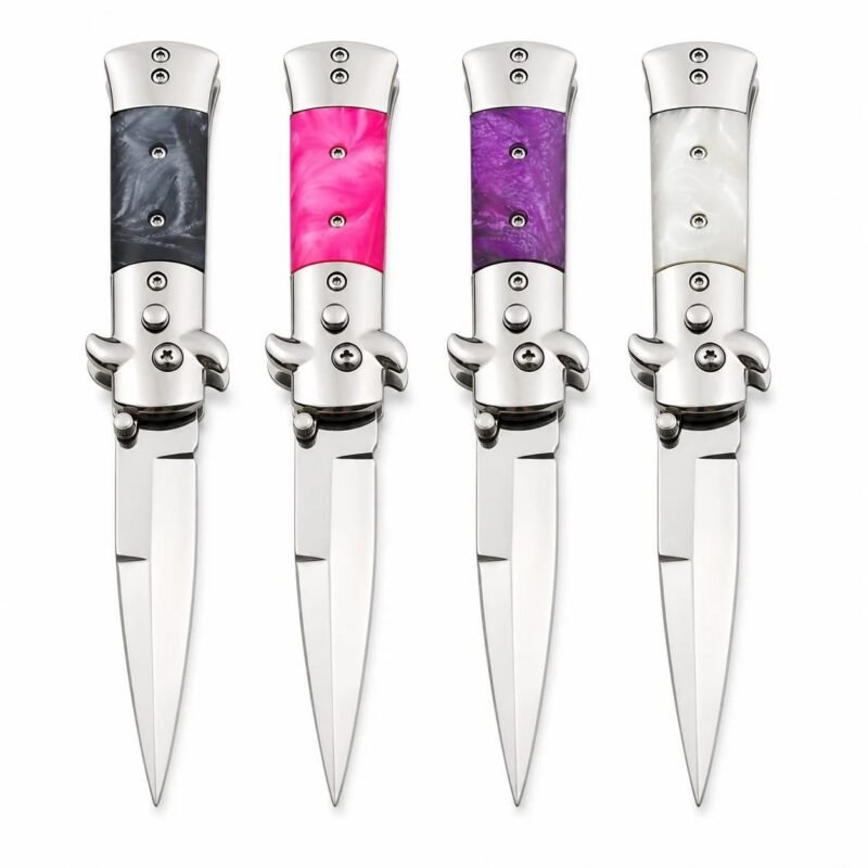Mini Italian Stiletto Switchblade Knife &ndash; Automatic