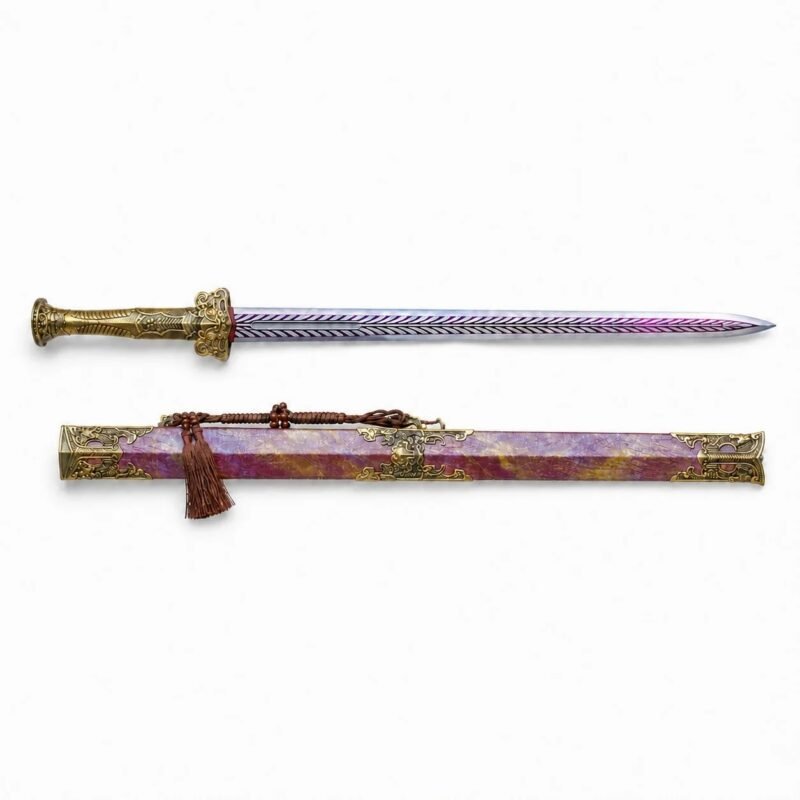 Purple Pole Fixed Blade Knife