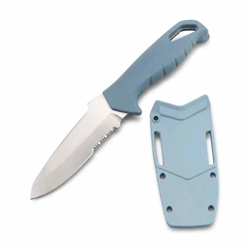 Butterfly 18040 Straight Half-teeth Fixed Blade Knife