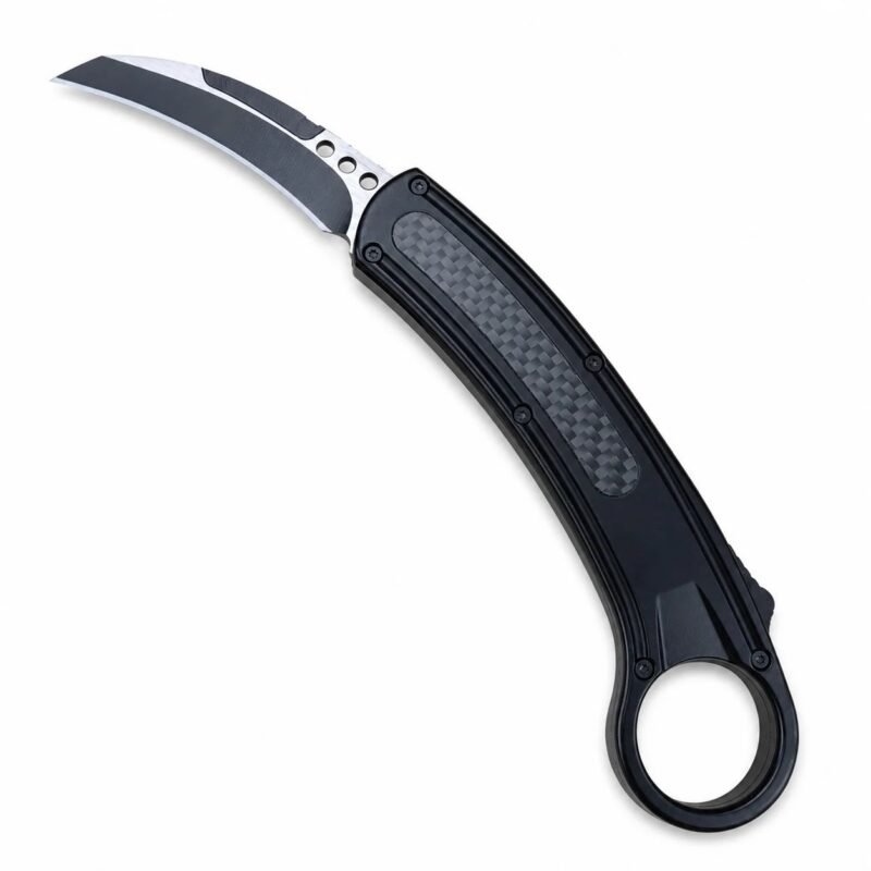 Claw Jump Carbon Fiber Single-edge Karambit Knife