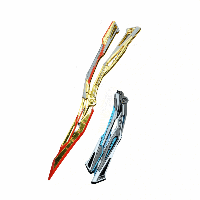 Crossfire game peripheral metal model foldable butterfly knife trainer crafts