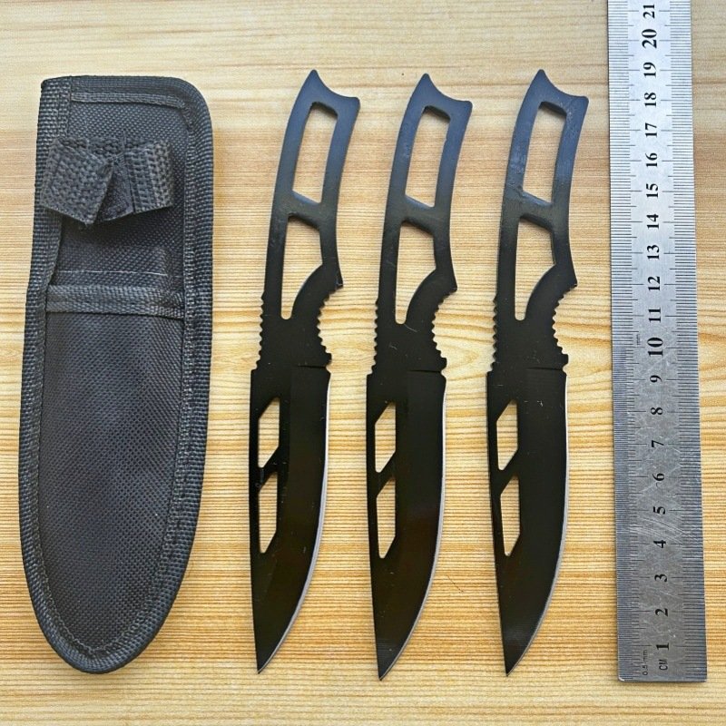 Practice Throwing Knife Set YF096 &ndash; 3-Piece, Black