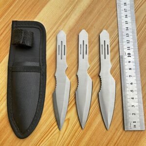Practice Throwing Knife Set YF050 &ndash; 3-Piece, Satin