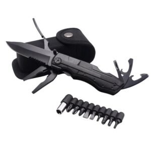 Multi-function tactical folding knife with pliers - a portable multi-tool for outdoor survival EDC