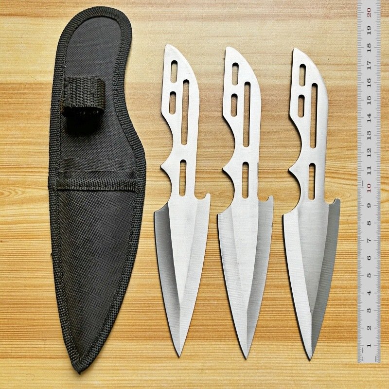 Practice Throwing Knife Set YF139 &ndash; 3-Piece, Satin