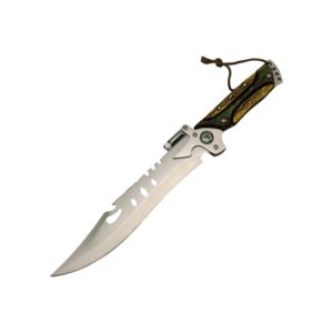 Multi-Function Survival Knife Wood Handle and Lanyard Design Outdoor Tactical Knife